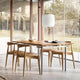 Carl Hansen CH20 Elbow Chair in Oak Soap, Sif 90 — lifestyle, with CH322 and CH825 in Oak Oil Steel