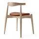 Carl Hansen CH20 Elbow Chair in Oak Soap, Thor 307 — packshot, detail