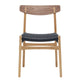 Carl Hansen CH23 Dining Chair in Oak/Walnut Oil, black paper cord — packshot