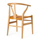 Carl Hansen CH24P Wishbone Dining Chair in Beech Oil and Loke 7050 — packshot, detail