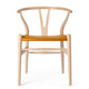 Carl Hansen CH24P Wishbone Dining Chair in Beech Soap and Loke 7050 — packshot