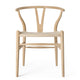 arl Hansen CH24P Wishbone Dining Chair in Oak Soap and Terra Sand 20364 — packshot