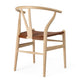 Carl Hansen CH24P Wishbone Dining Chair in Oak Soap and Loke 7060 — packshot, detail