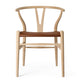 Carl Hansen CH24P Wishbone Dining Chair in Oak Soap and Loke 7060 — packshot
