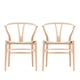 Carl Hansen CH24 Wishbone Chair in Beech Soap, set of two — packshot