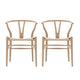 Carl Hansen CH24 Wishbone Chair in Oak White Oil, set of two — packshot