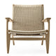 Carl Hansen CH25 Easy Chair in Oak Oil, natural paper cord — packshot