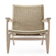 Carl Hansen CH25 Easy Chair in Oak Soap, natural paper cord — packshot