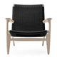 Carl Hansen CH25 Easy Chair in Oak Soap, black paper cord — packshot