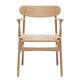 Carl Hansen CH26 Dining Chair in Oak Oil, natural paper cord — packshot