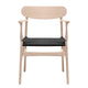Carl Hansen CH26 Dining Chair in Oak Soap, black paper cord — packshot