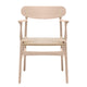 Carl Hansen CH26 Dining Chair in Oak Soap, natural paper cord — packshot