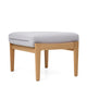 Carl Hansen CH290F Footstool in Oak Oil, Serpentine 0118 — packshot, detail