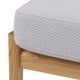 Carl Hansen CH290F Footstool in Oak Oil, Serpentine 0118 — packshot, detail