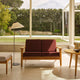 Carl Hansen CH292 2 Seater Sofa in Oak Oil, Vidar 0693 — studio, with CH290F, HJW03 and CH008