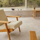 Carl Hansen CH290 Lounge Chair in Oak Oil, Bute Storr 1501 Eggshell — lifestyle