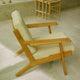 Carl Hansen CH290 Lounge Chair in Oak Oil, Bute Storr 1501 Eggshell — lifestyle