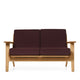 Carl Hansen CH292 2 Seater Sofa in Oak Oil, Vidar 0693 — packshot