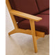 Carl Hansen CH292 2 Seater Sofa in Oak Oil, Vidar 0693 — lifestyle, detail
