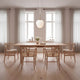 Carl Hansen Dining Bundle CH327 Table & 6 CH24 Wishbone Chairs in Oak White Oil — lifestyle