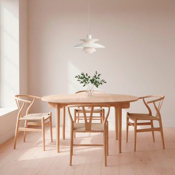 Carl Hansen Dining Bundle - CH337 Table & 4 CH24 Chairs