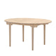 Carl Hansen CH337 dining table, white-oiled oak, side view