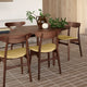 Carl Hansen CH339 Extendable Dining Table in Walnut Oil — studio, with CH30P Dining Chair