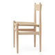 Carl Hansen CH36 Dining Chair in Beech Soap with Natural Paper Cord — packshot, detail