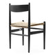 Carl Hansen CH36 Dining Chair in Oak Black with Natural Paper Cord — packshot, detail