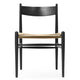 Carl Hansen CH36 Dining Chair in Oak Black with Natural Paper Cord — packshot