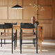 Carl Hansen CH36 Dining Chair in Oak Black — lifestyle, with CH006 table
