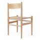 Carl Hansen CH36 Dining Chair in Oak Oil with Natural Paper Cord — packshot, detail