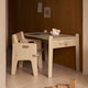 Carl Hansen CH410 Peter's Chair with CH411 Peter's Table in Beech — lifestyle