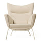 Carl Hansen CH445 Wing Chair Special Edition in UMI 61322 with Clay White frame — packshot