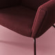 Carl Hansen CH445 Wing Chair Special Edition in Deep Burgundy — studio, seat and arm detail