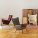 Carl Hansen CH445 Wing Chair Special Edition in Deep Burgundy, Pebble Brown and Clay White — studio