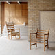 Carl Hansen CH44 Lounge Chair in Oak Oil — lifestyle, with CH45 Rocking Chair