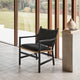Carl Hansen CH44 Lounge Chair in Oak Black — lifestyleo, with cushions