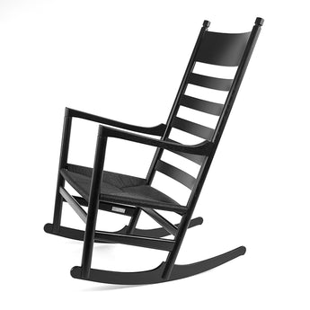 Carl Hansen CH45 Rocking Chair Black Paper Cord - Ex-Display