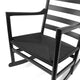 Carl Hansen CH45 Rocking Chair in Black Paper Cord — packshot, detail