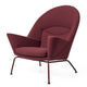 Carl Hansen CH468 Oculus Chair Special Edition in UMI 64291 with Deep Burgundy frame — packshot