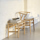 Carl Hansen CH53 Low Stool — lifestyle, with CH24 chair