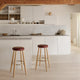 Carl Hansen EK61 Opal Pendant Light 160mm — lifestyle, with CH58 Stool