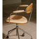 Carl Hansen CH621 Swivel Chair in Oak, Stainless Steel, SIF 90 — lifestyle