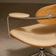 Carl Hansen CH621 Swivel Chair in Oak, Stainless Steel, SIF 90 — lifestyle