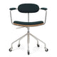 Carl Hansen CH621 Swivel Chair in Oak, Stainless Steel, Vidar 1062 — packshot