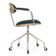 Carl Hansen CH621 Swivel Chair in Oak, Stainless Steel, Vidar 1062 — packshot, detail
