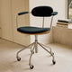 Carl Hansen CH621 Swivel Chair in Oak, Stainless Steel, Vidar 1062 — lifestyle