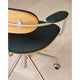 Carl Hansen CH621 Swivel Chair in Oak, Stainless Steel, Vidar 1062 — lifestyle