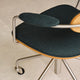 Carl Hansen CH621 Swivel Chair in Oak, Stainless Steel, Vidar 1062 — lifestyle